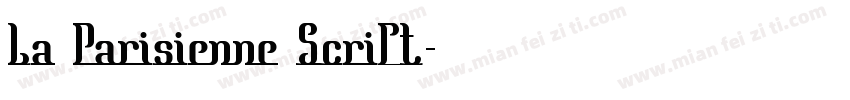 La Parisienne Script字体转换